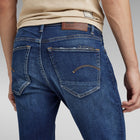 Worn In Dusk Blue 3301 Slim Jeans