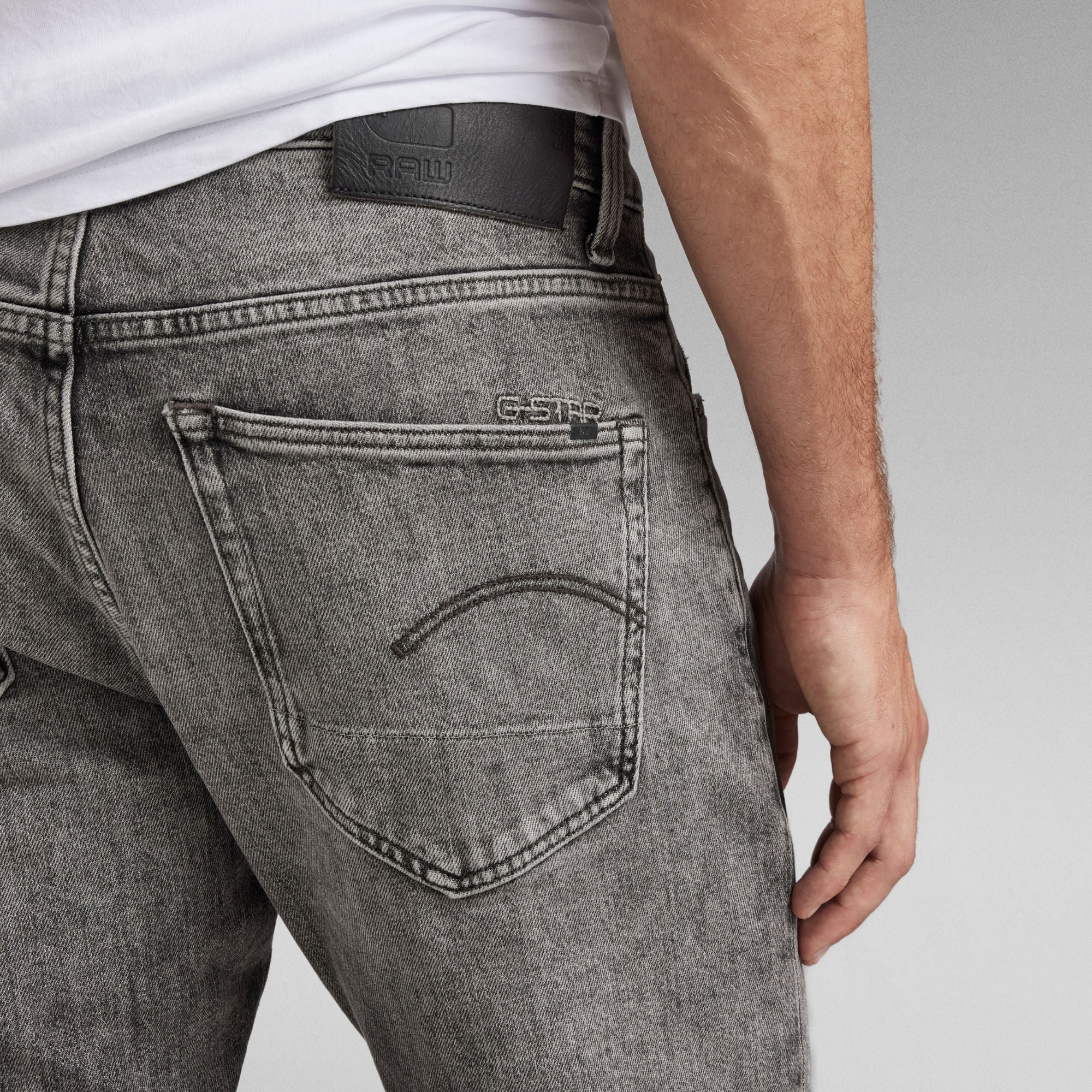 Faded Carbon 3301 Slim Jeans