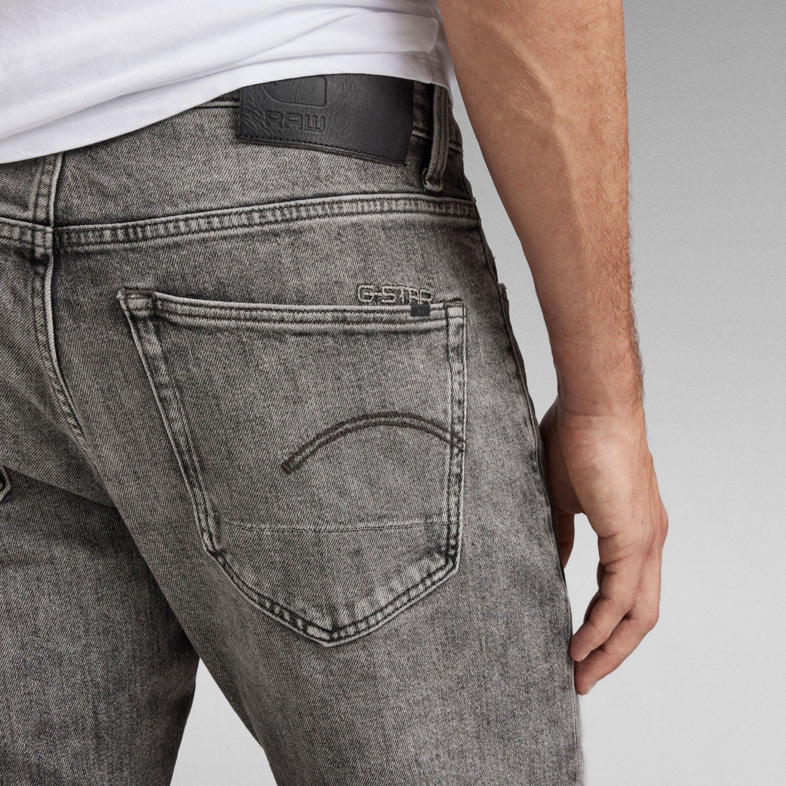 Faded Carbon 3301 Slim Jeans