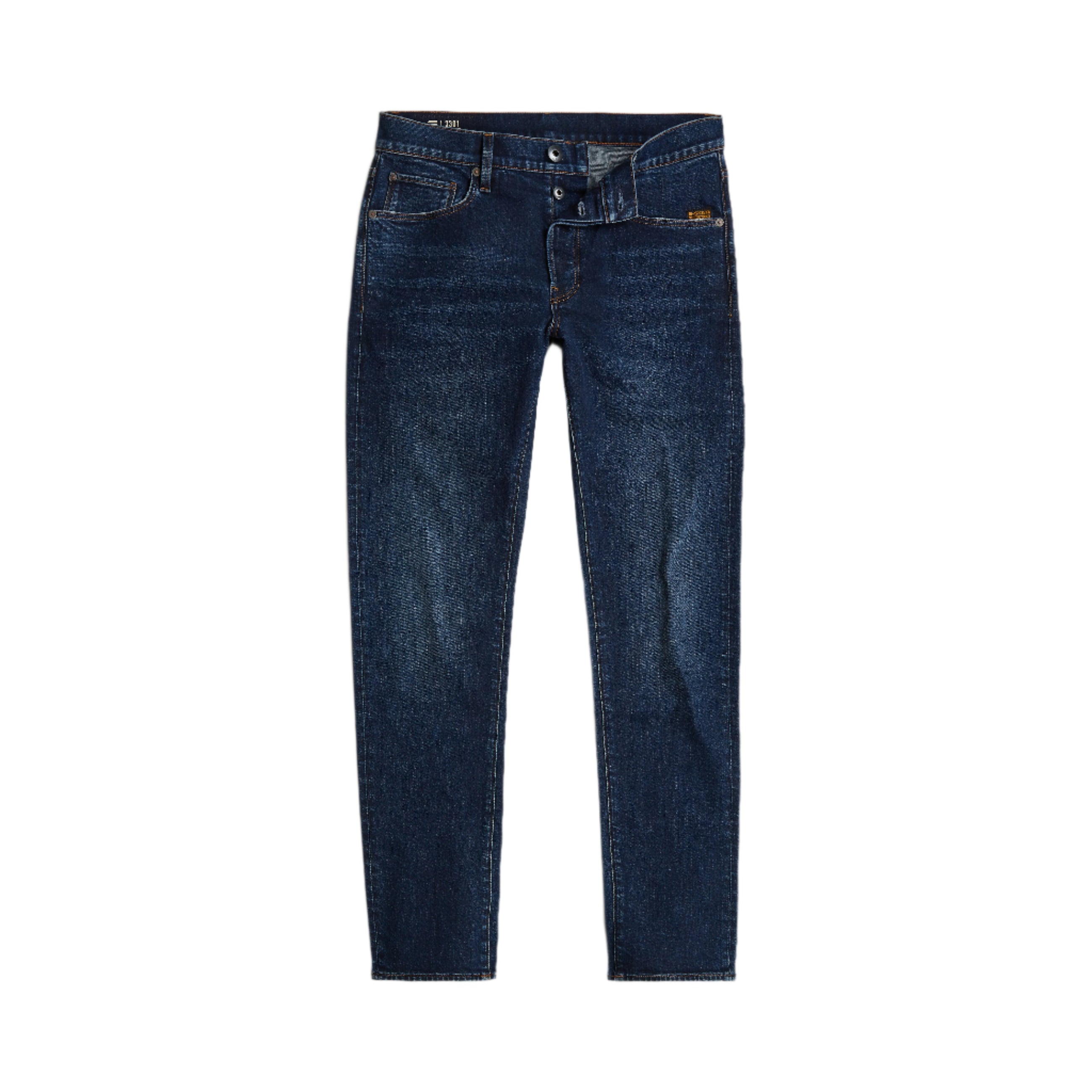 Dark Blue Blue 3301 Slim Jeans