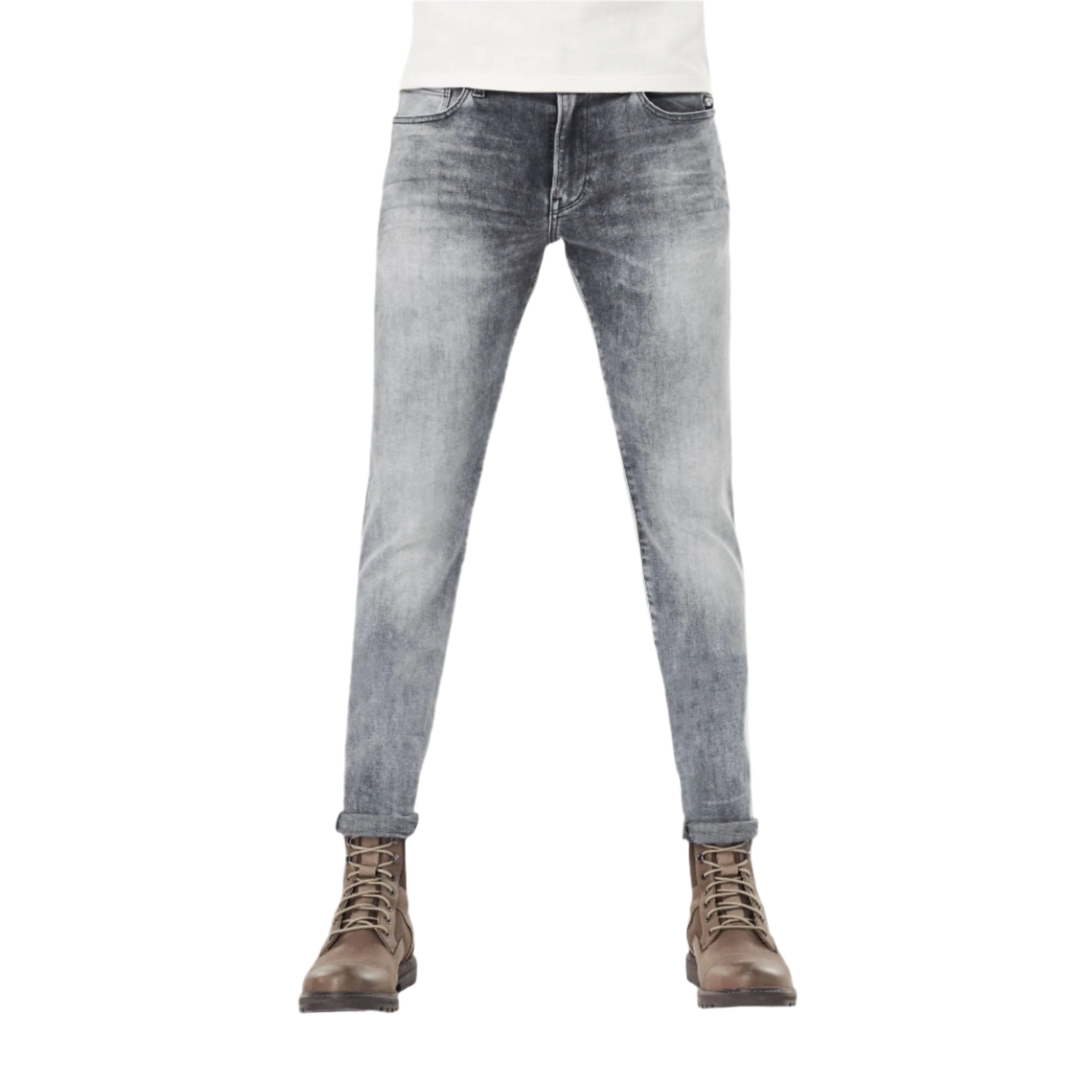 Faded Seal Grey Revend Skinny Jeans