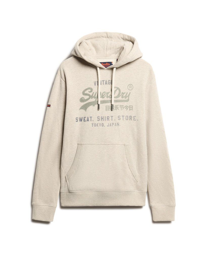 Beige Heritage Relaxed Hoodie