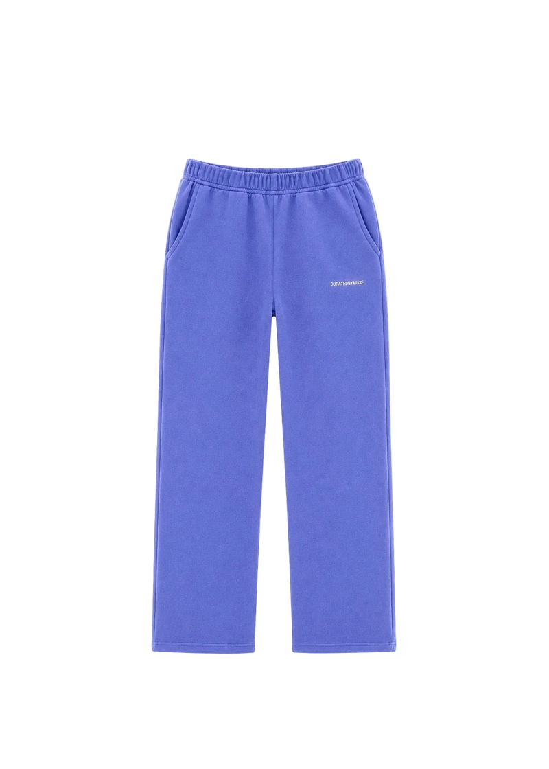 French Terry Joggers - Blue Raspberry