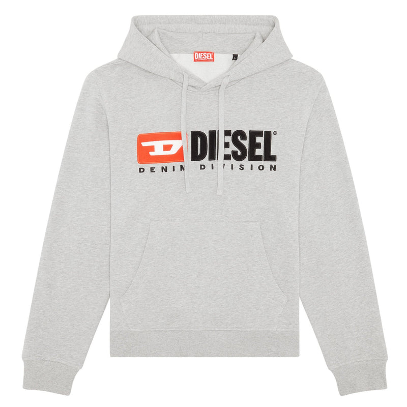 Grey Melange S-Ginn-Hood-Div Sweat-Shirt