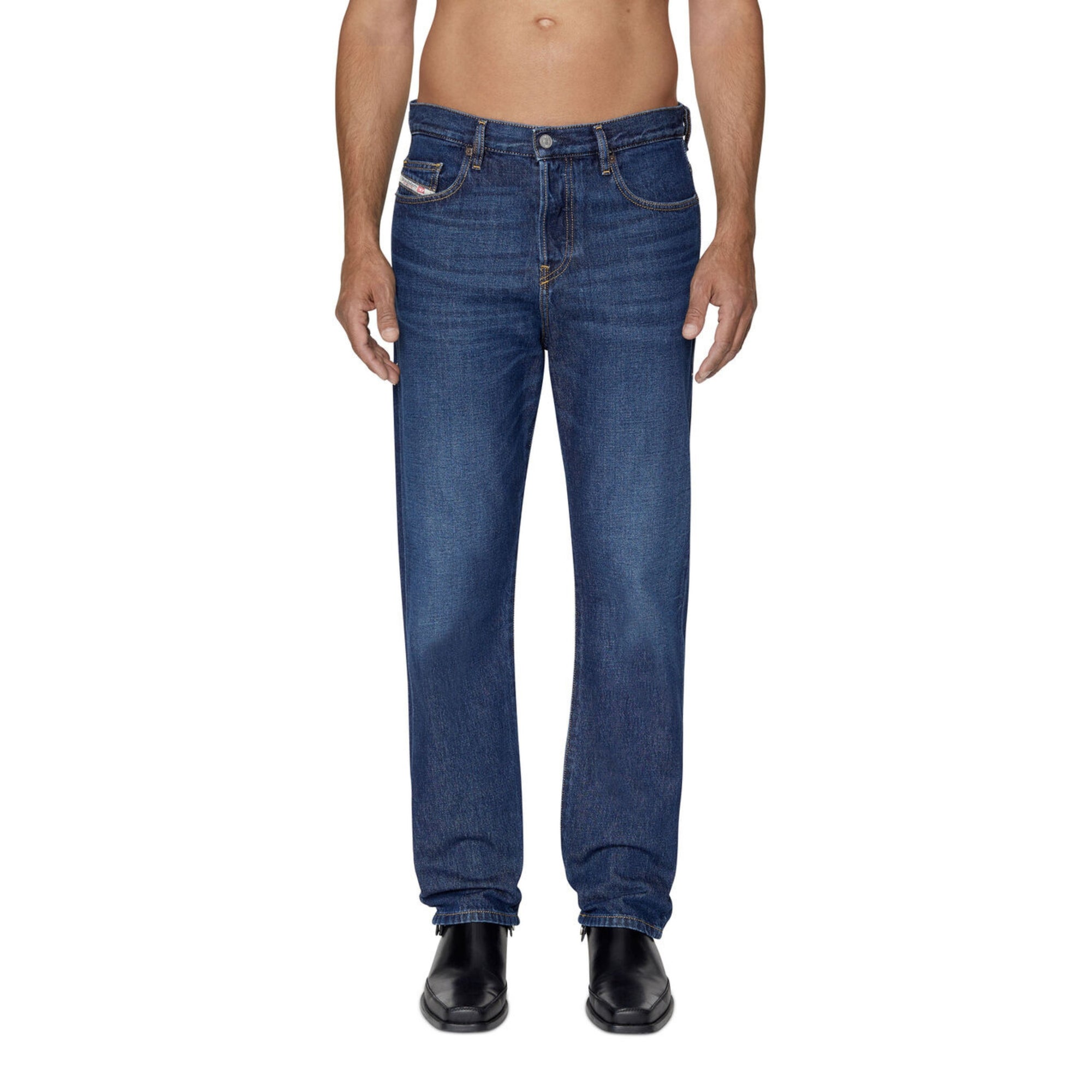 Dark Blue D-Viker Straight Jeans
