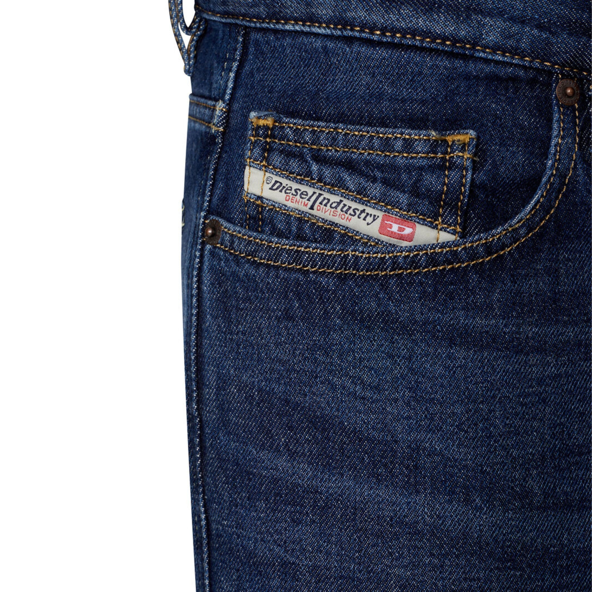 Dark Blue D-Viker Straight Jeans