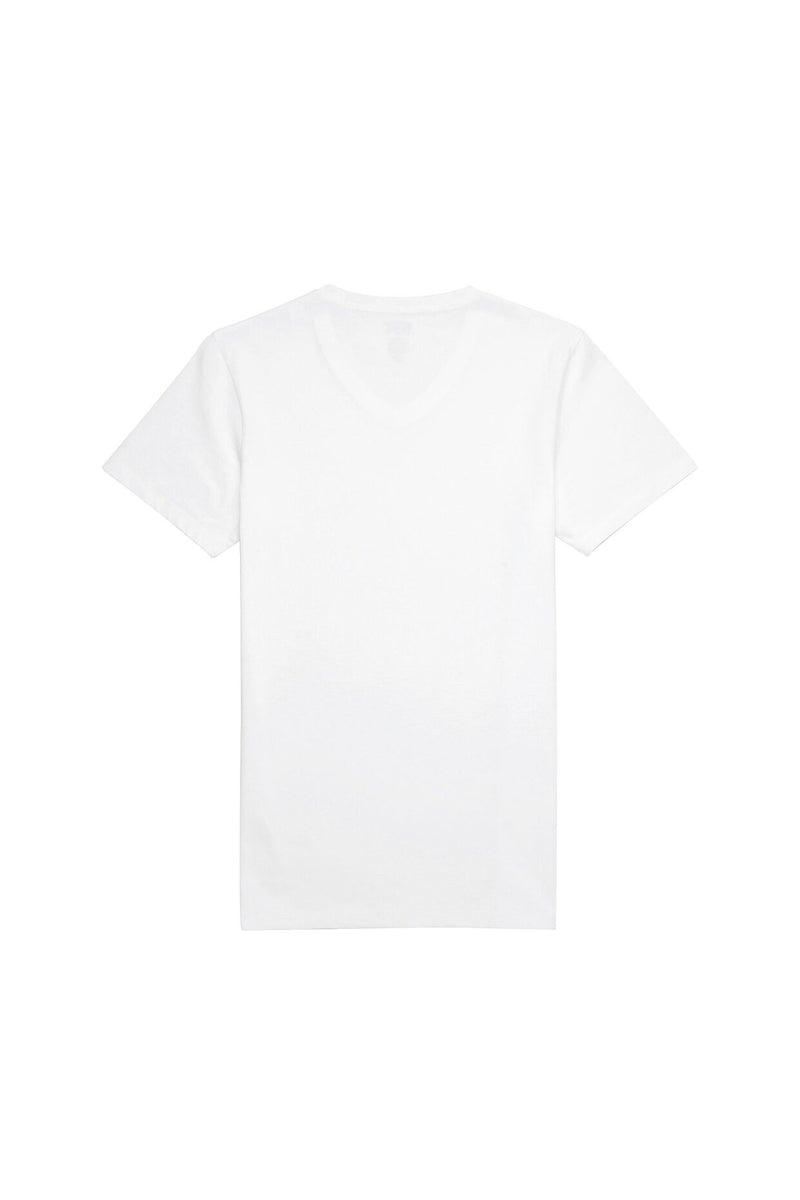 White Umtee Randal V-Neck T-Shirt