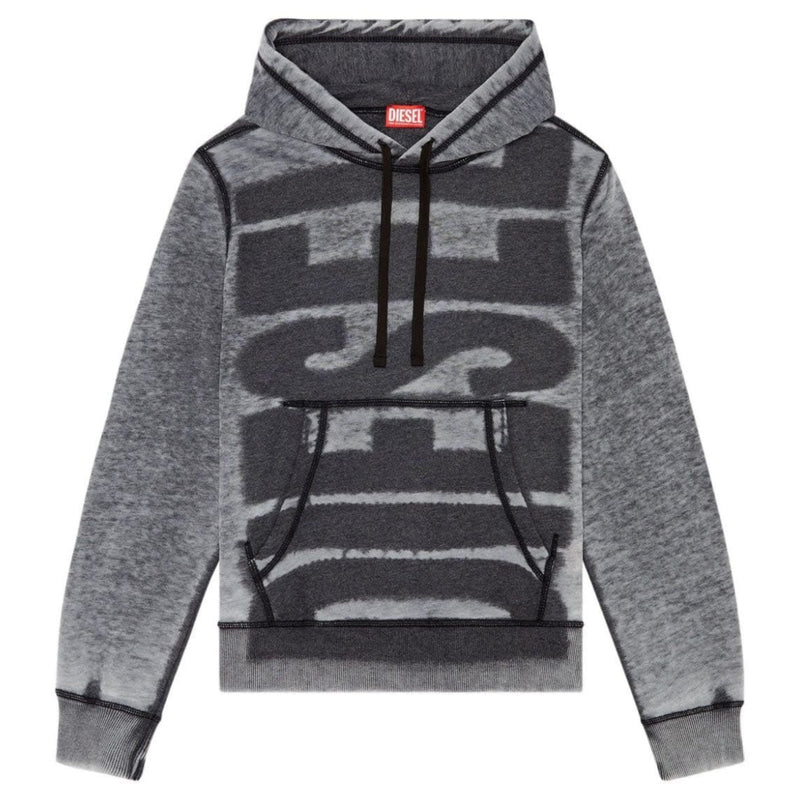 Diesel Black S-Ginn-Hood-L1 Sweat-Shirt