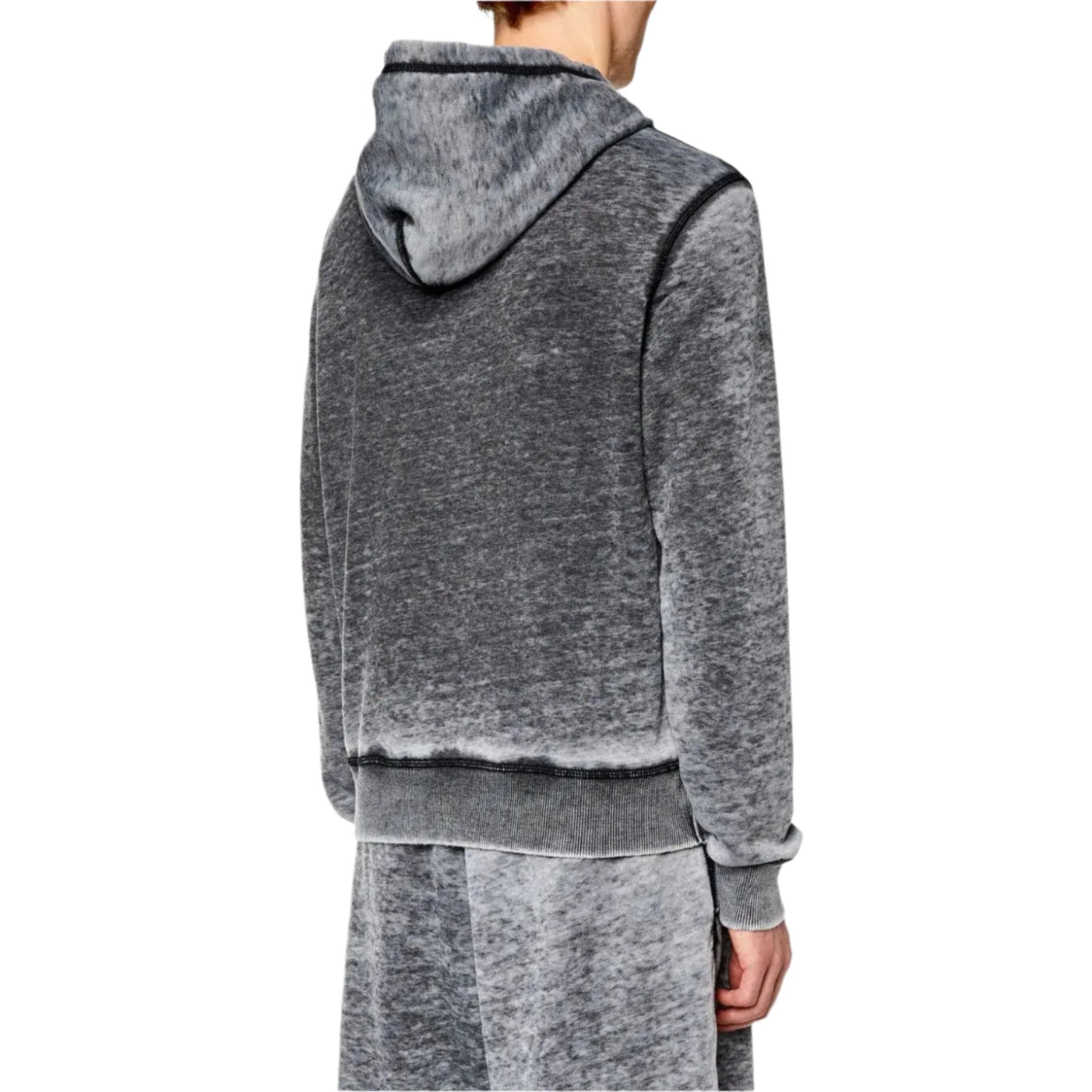 Diesel Black S-Ginn-Hood-L1 Sweat-Shirt