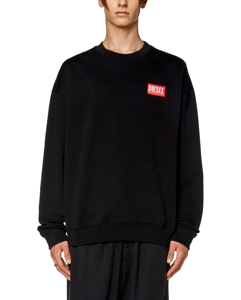 Diesel - Pull noir avec étiquette S