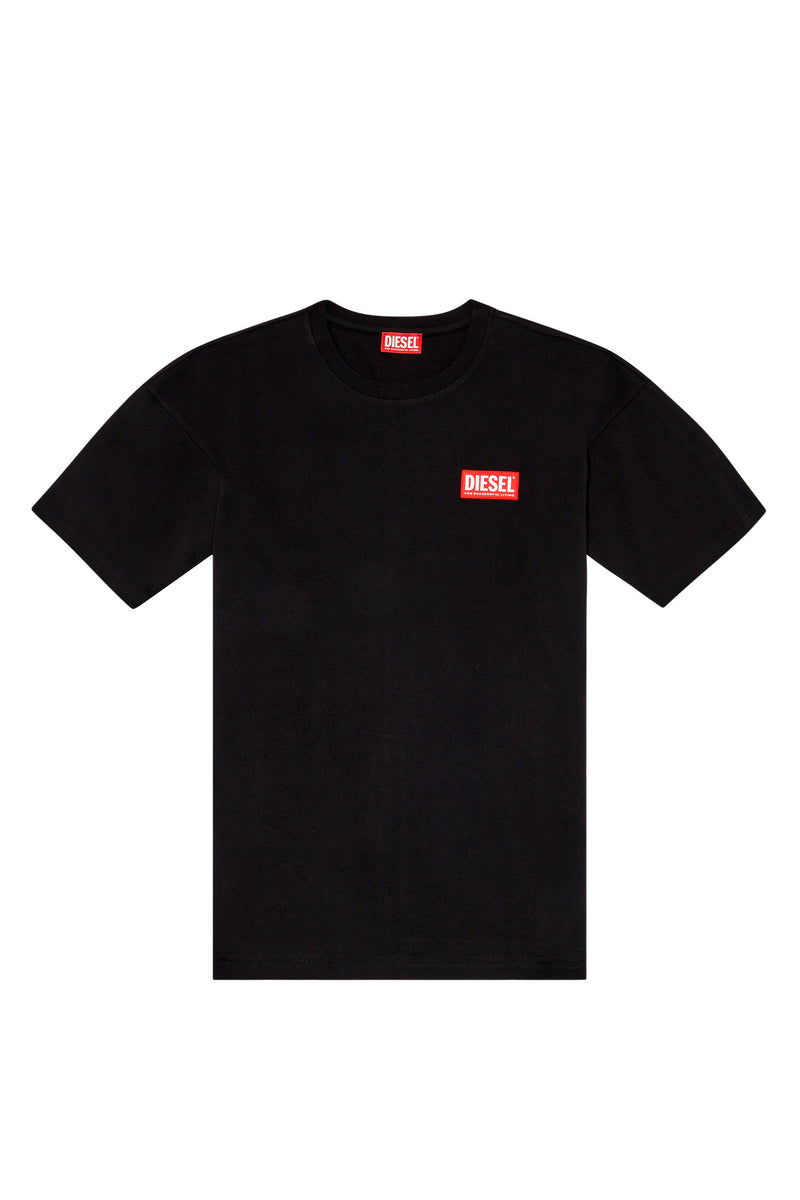 Diesel - T-shirt noir avec étiquette S