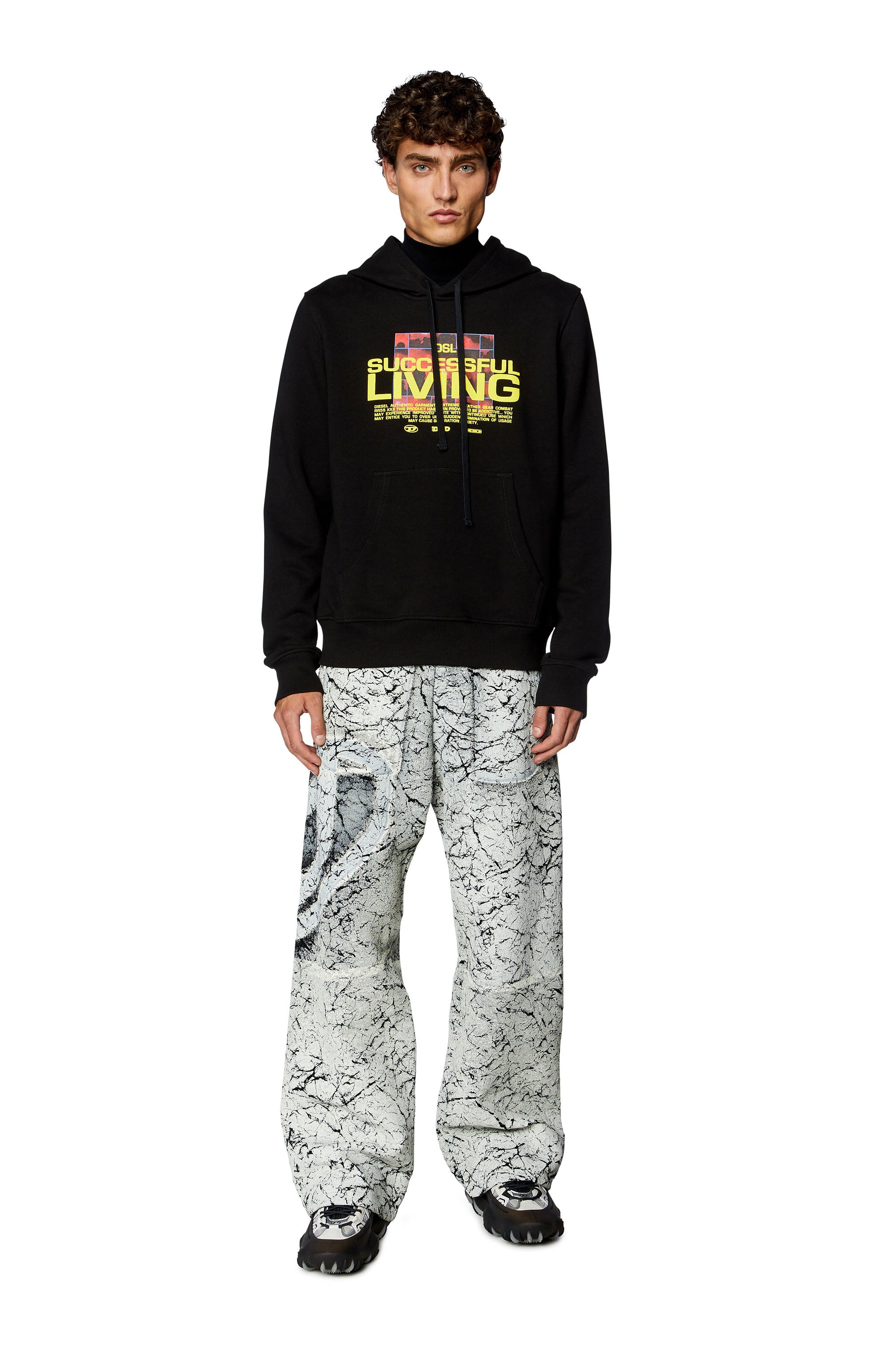 Black S-Ginn-Hood-N1 Sweat-Shirt