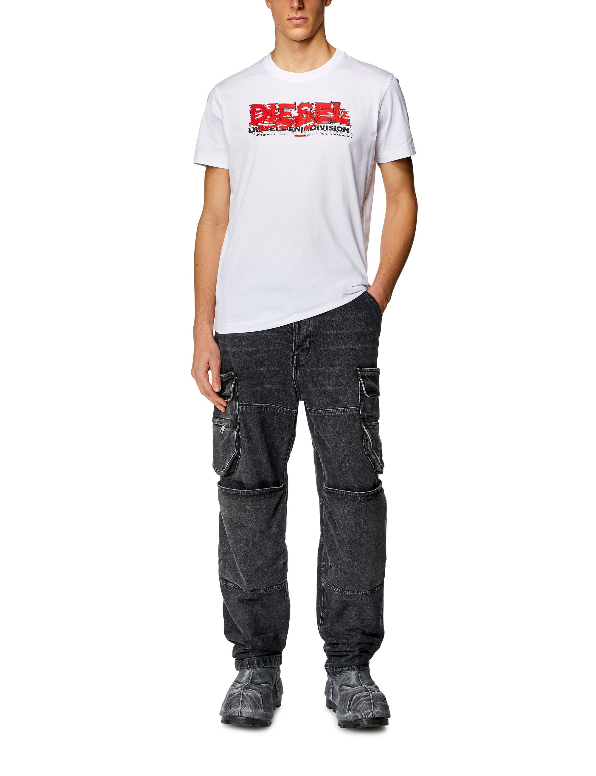 T-shirt Diesel T-Diegor blanc