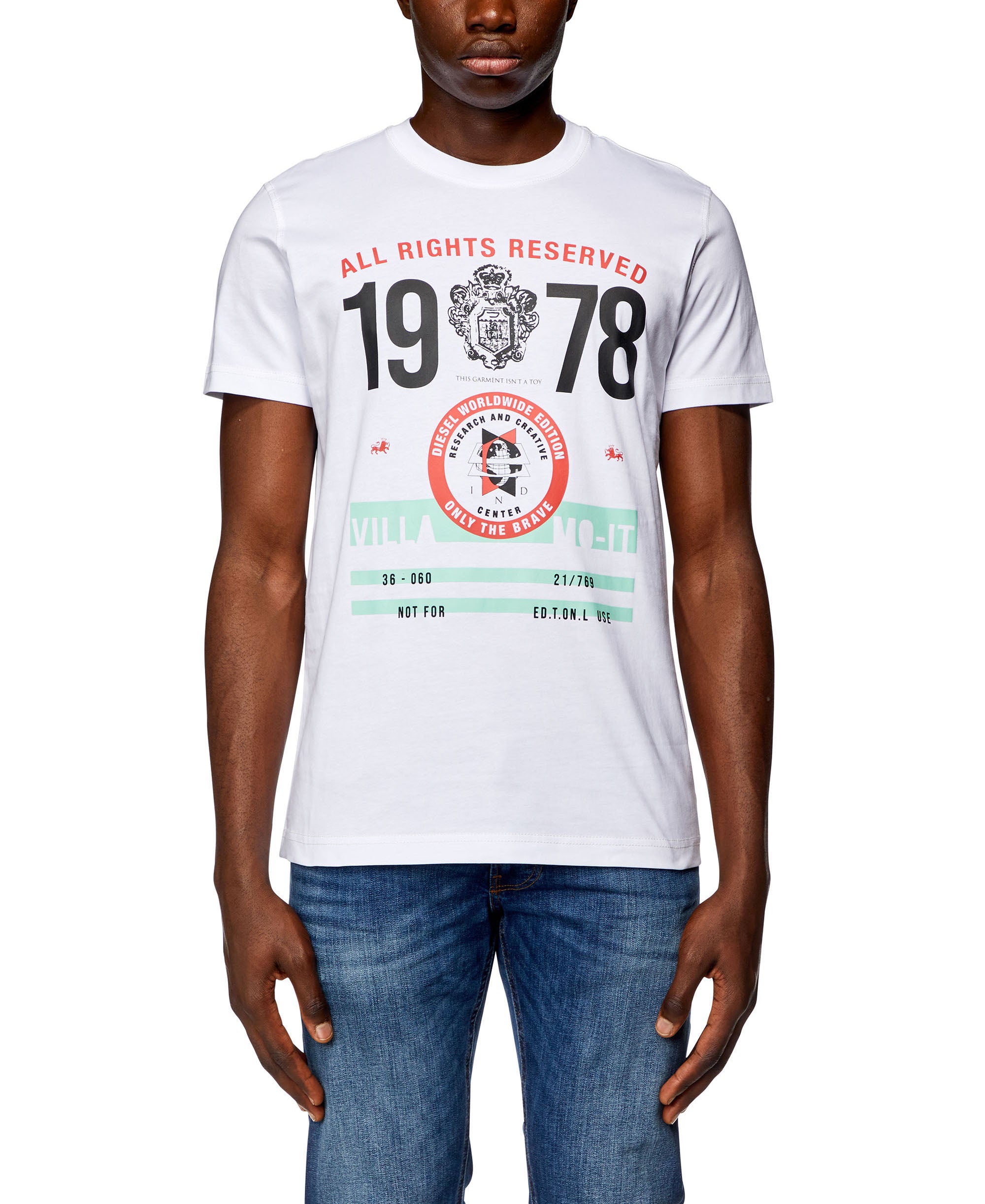 T-shirt Diesel T-Diegor blanc