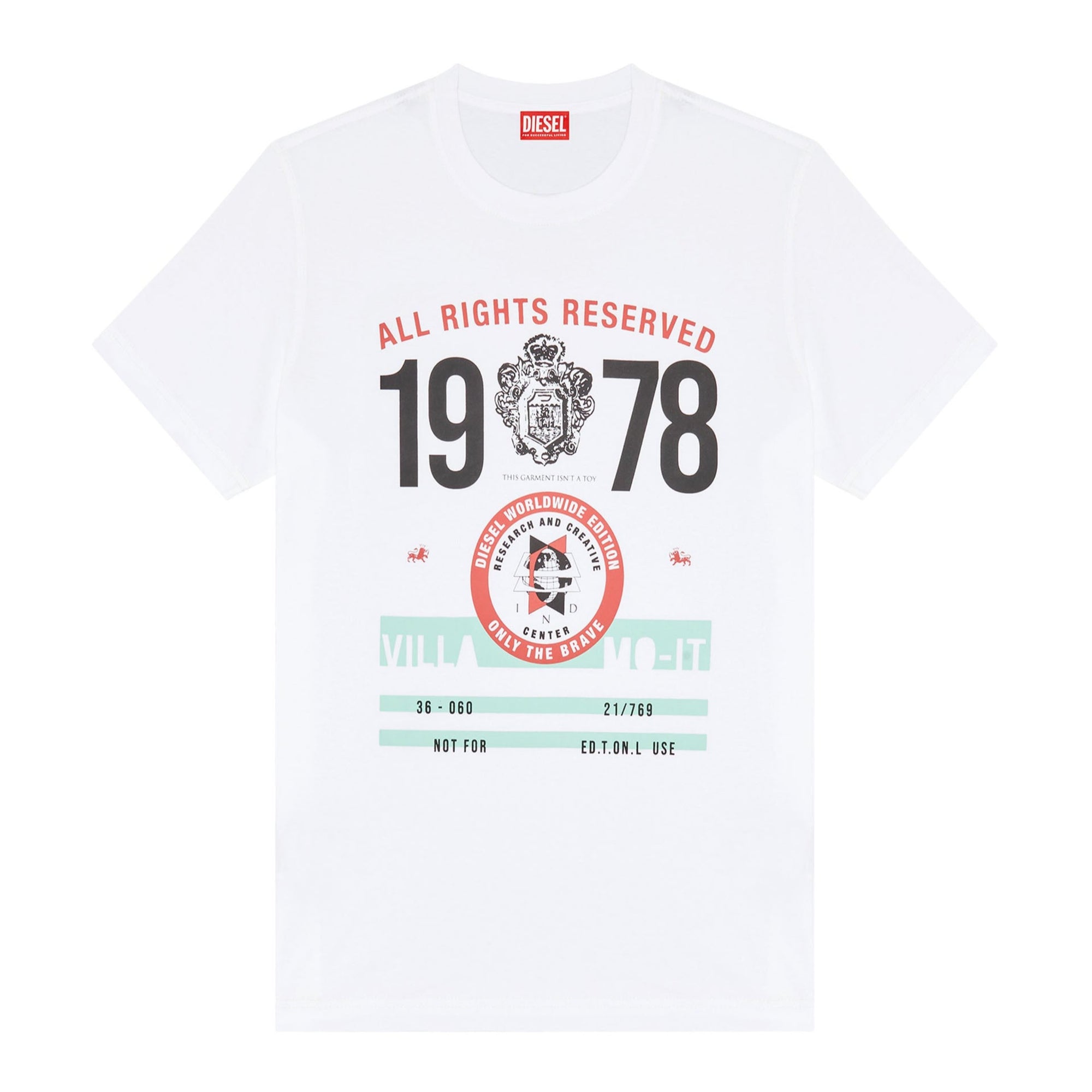 T-shirt Diesel T-Diegor blanc