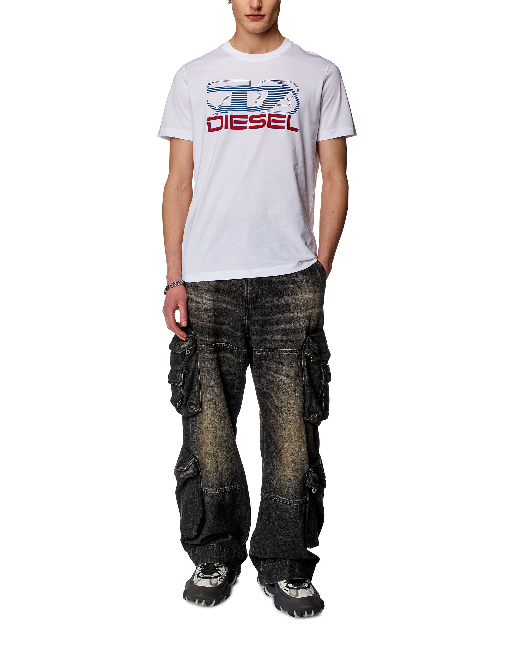 T-shirt Diesel T-Diegor blanc