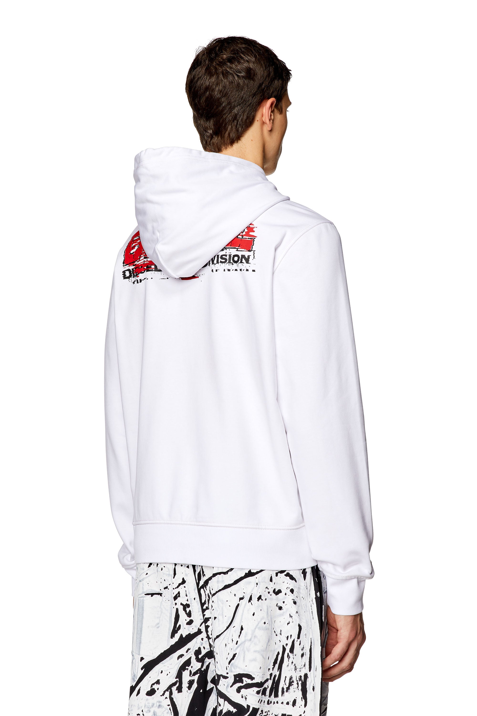 Bright White S-Ginn-Hood-K37 Sweat-Shirt