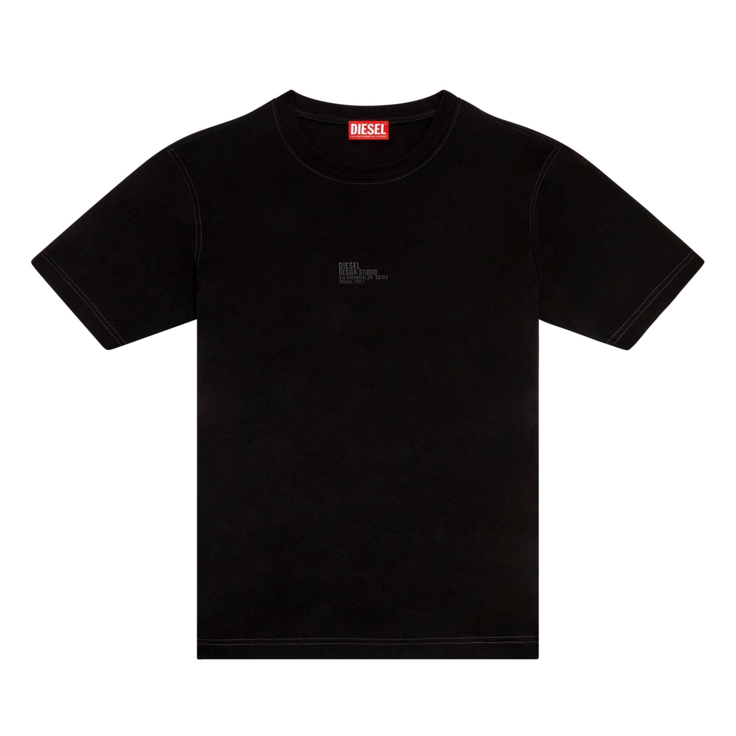 Black T-Must-Slits-N2 T-Shirt