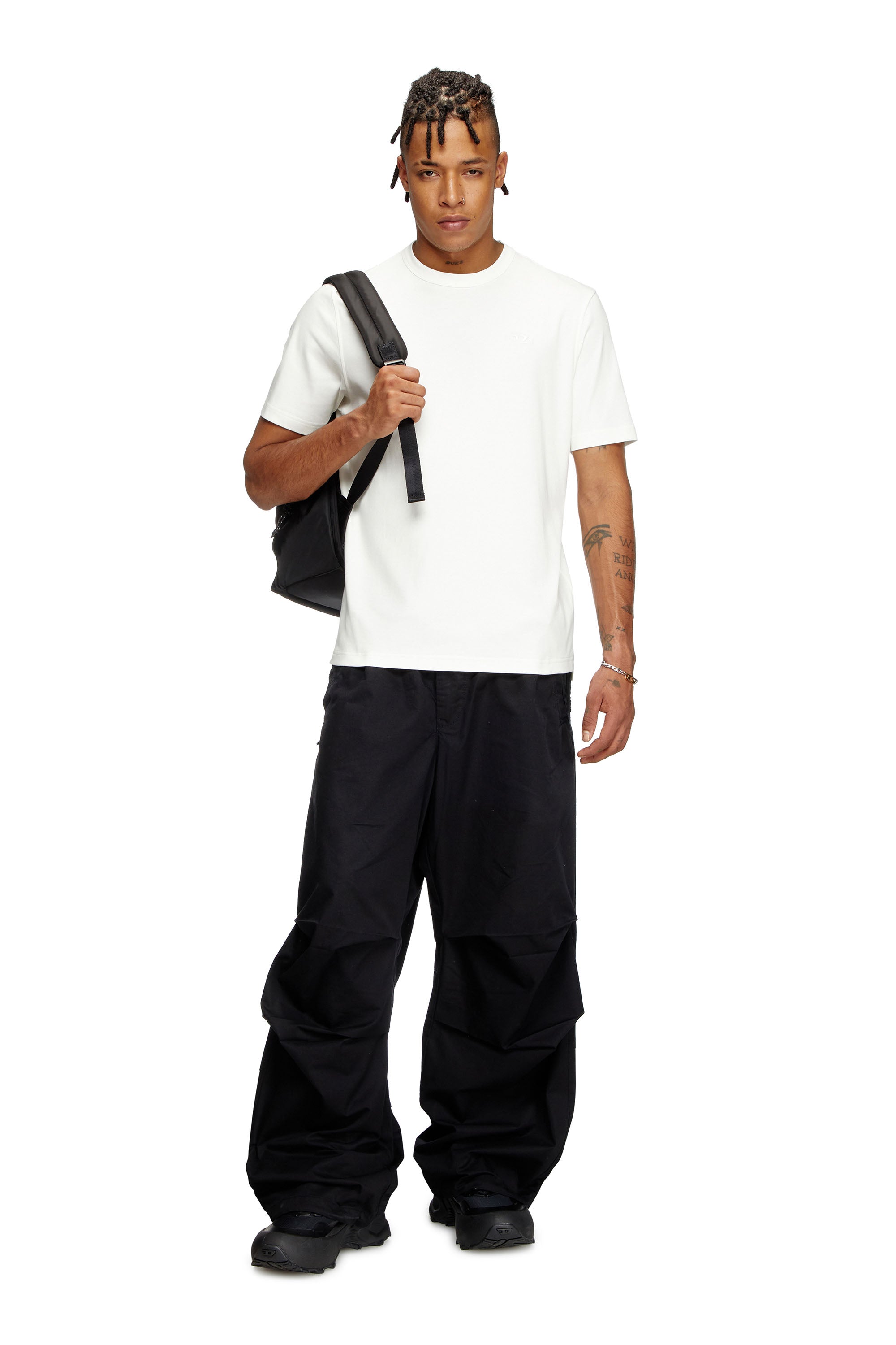 White T-Adjust-Slits-R17 T-Shirt