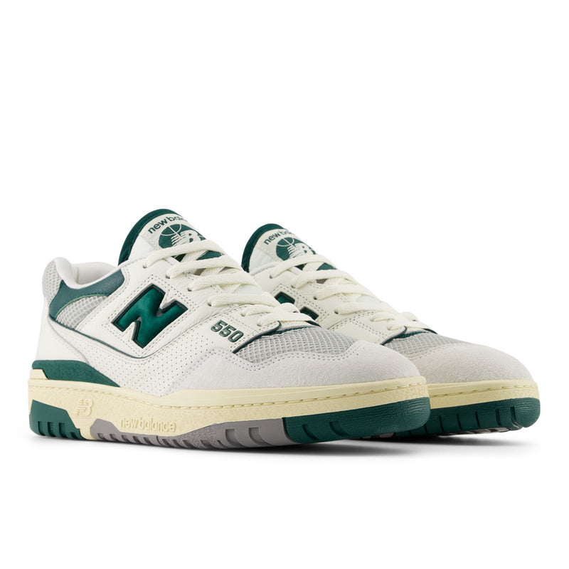 Sea Salt & Green 550 Sneakers