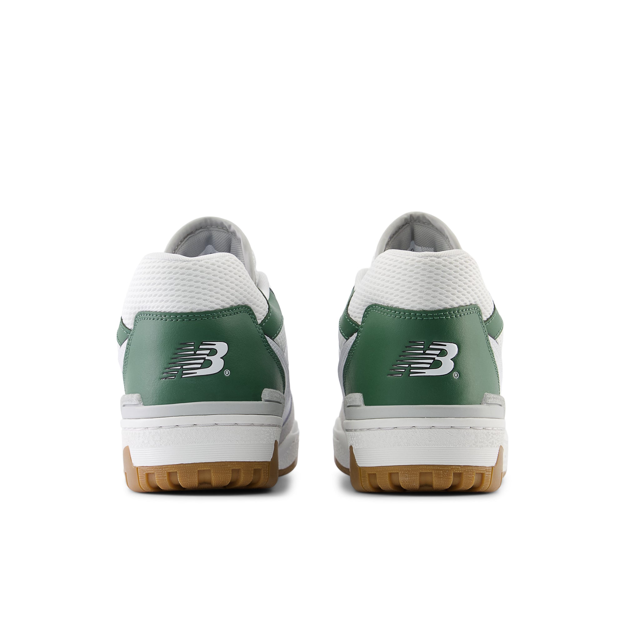 White & Green 550 Sneakers