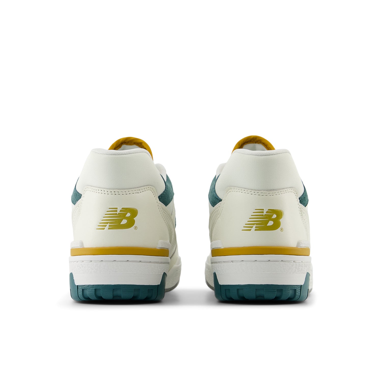 White & Green 550 Sneakers