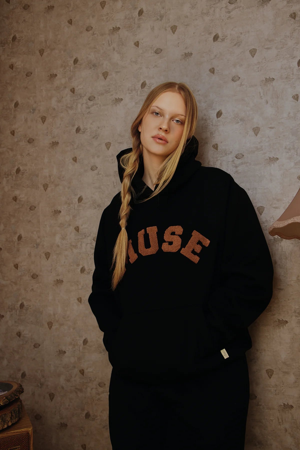 Heavyweight Chenille Hoodie - Americano Black
