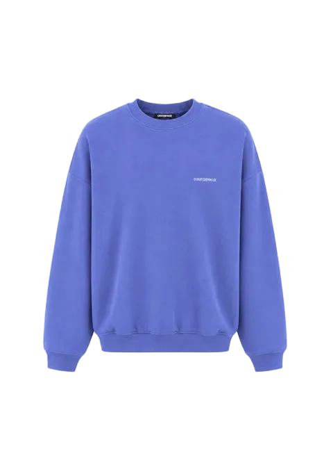 French Terry Sweatshirt - Blue Raspberry