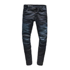 Dark Aged 5620 3D Zip Knee Skinny Jeans