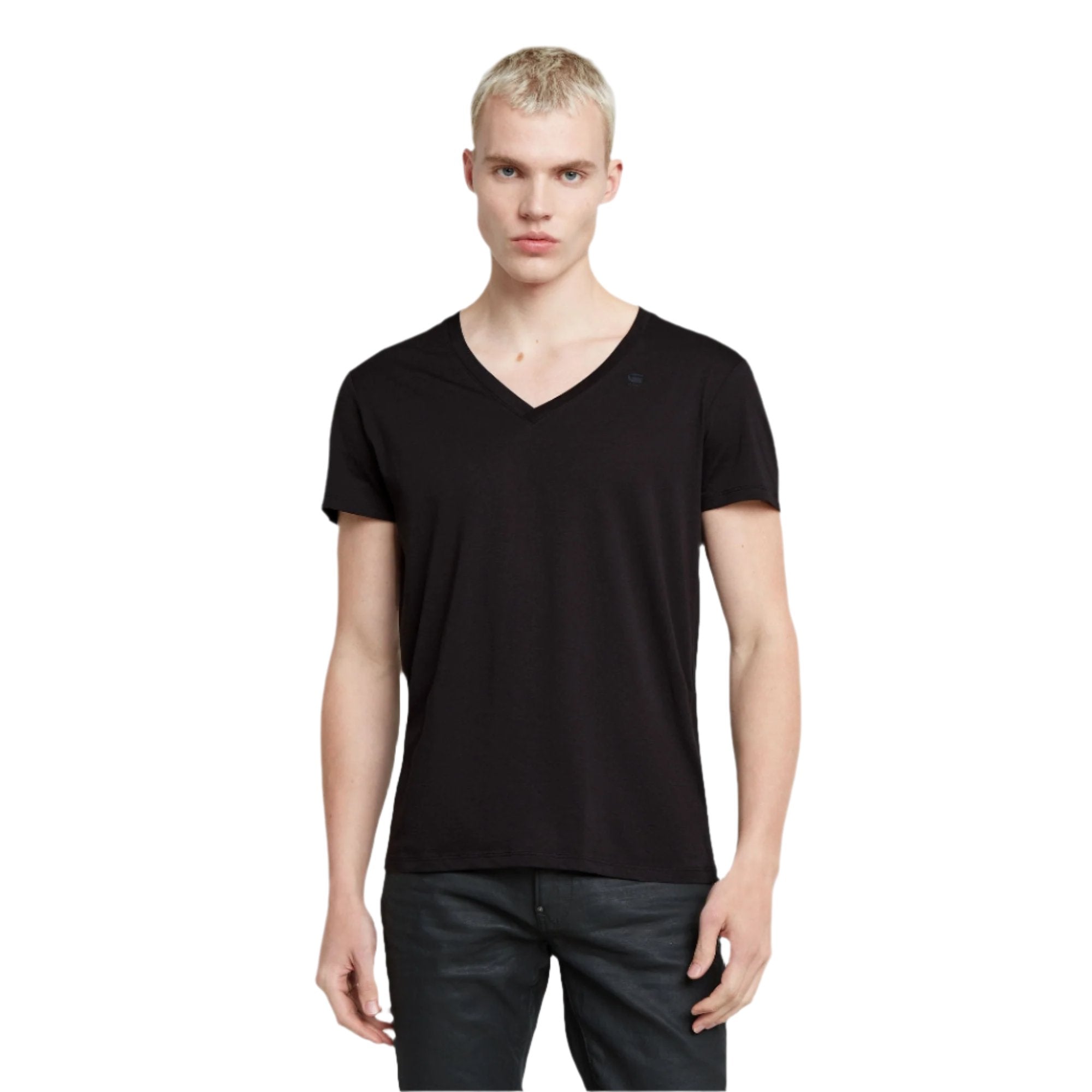 Base V-Neck T-Shirt - Black