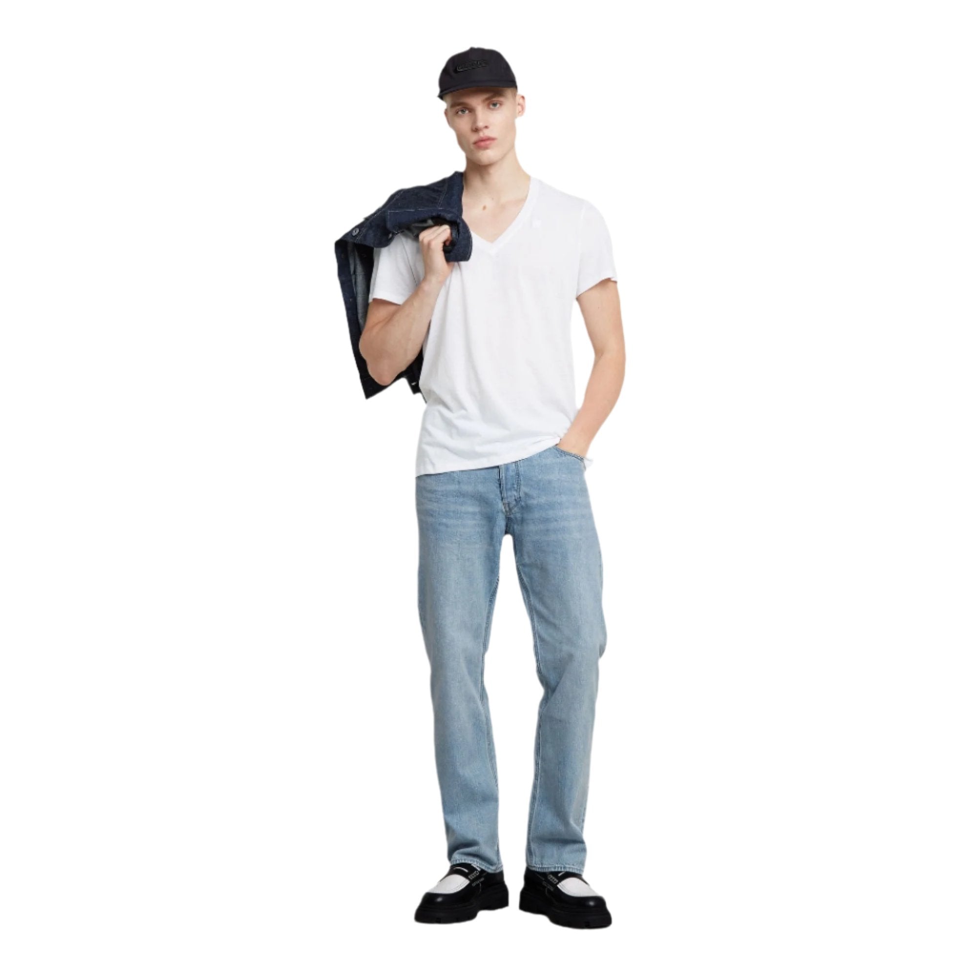 Base V-Neck T-Shirt - White