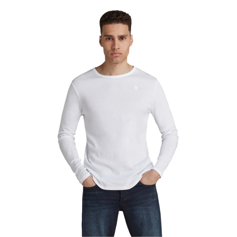 Basic Long Sleeve T-Shirt - White