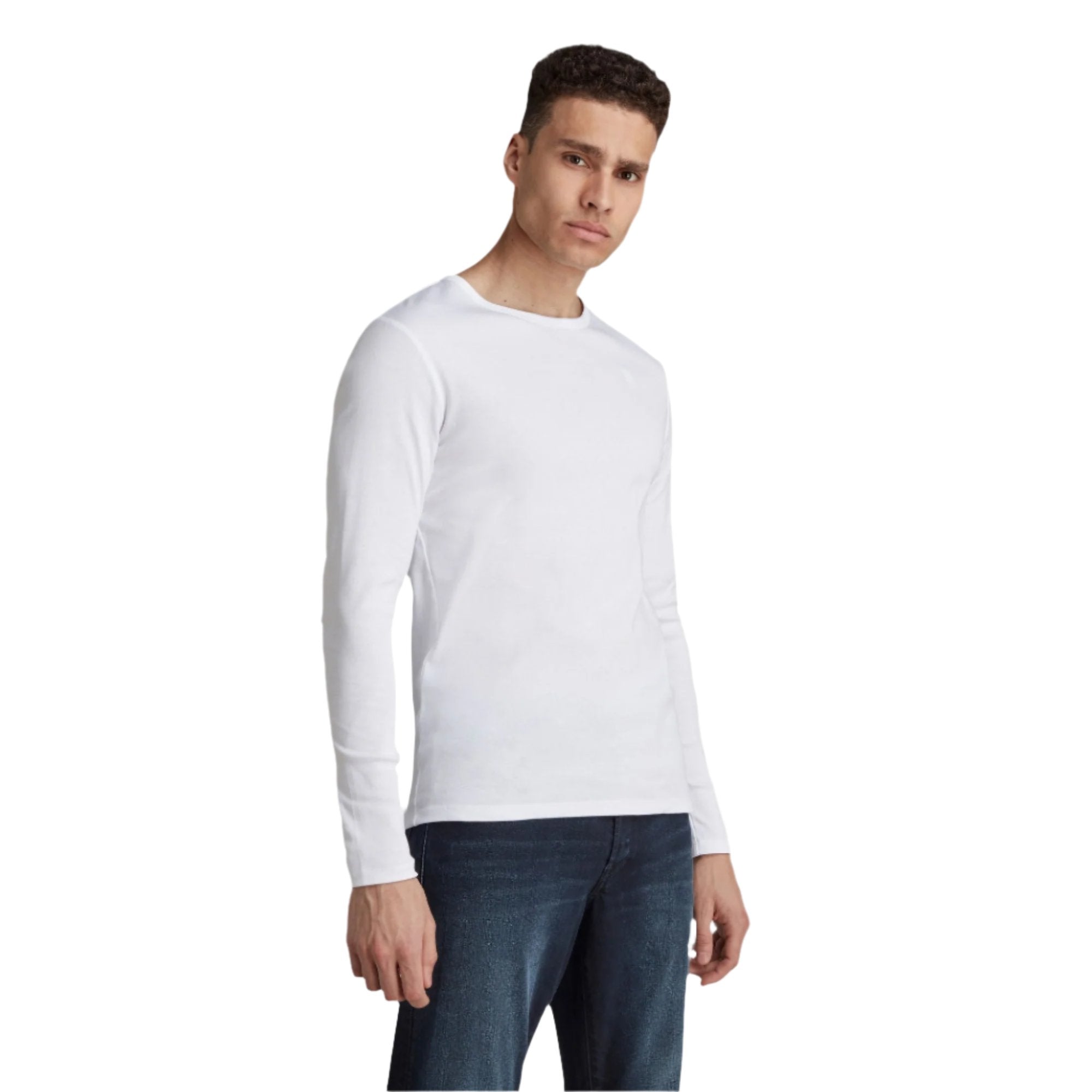 Basic Long Sleeve T-Shirt - White
