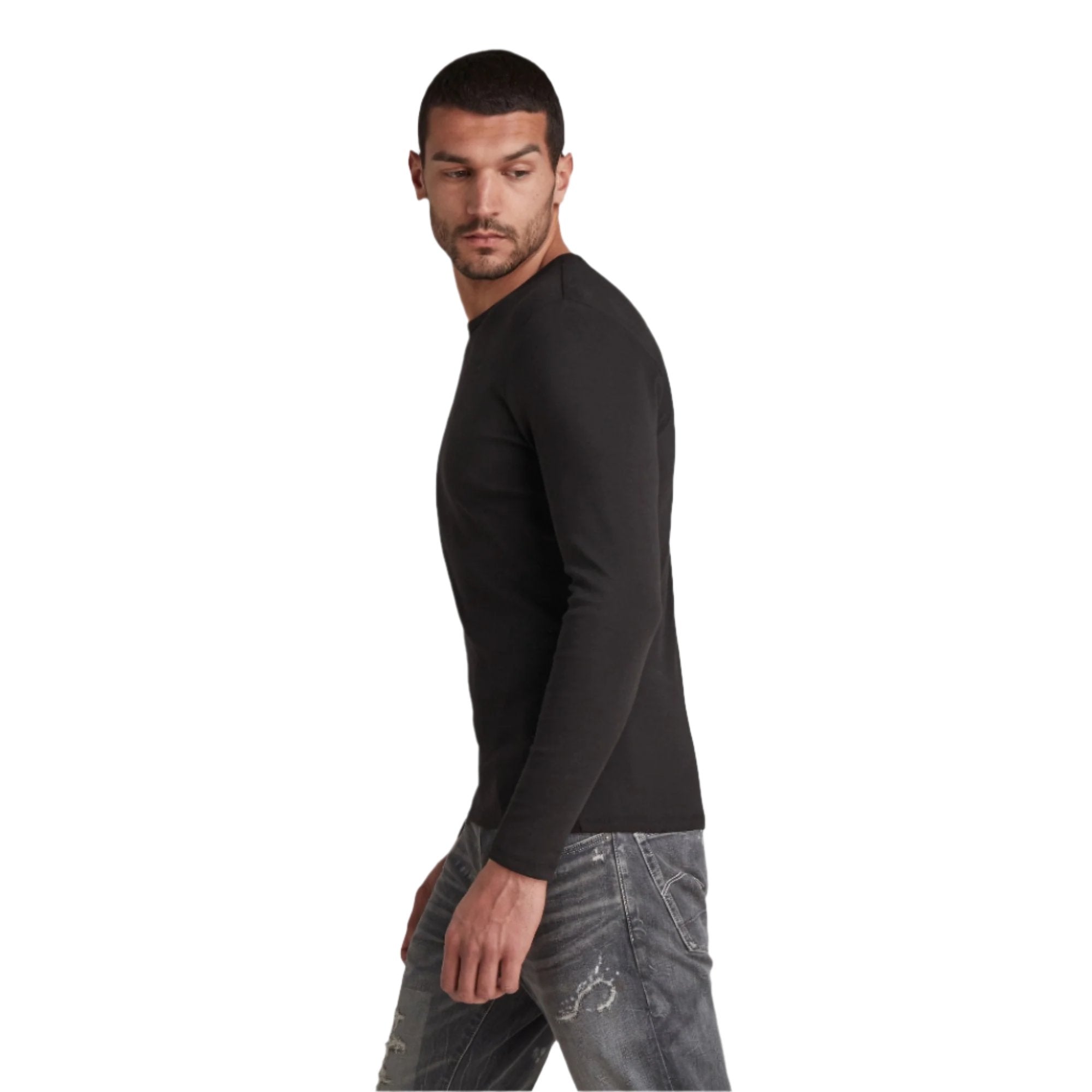Basic Long Sleeve T-Shirt - Black