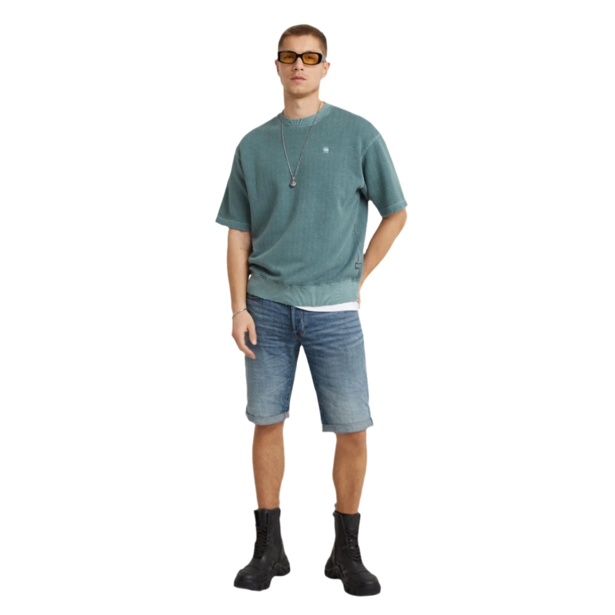 3301 Short - Medium Blue Aged