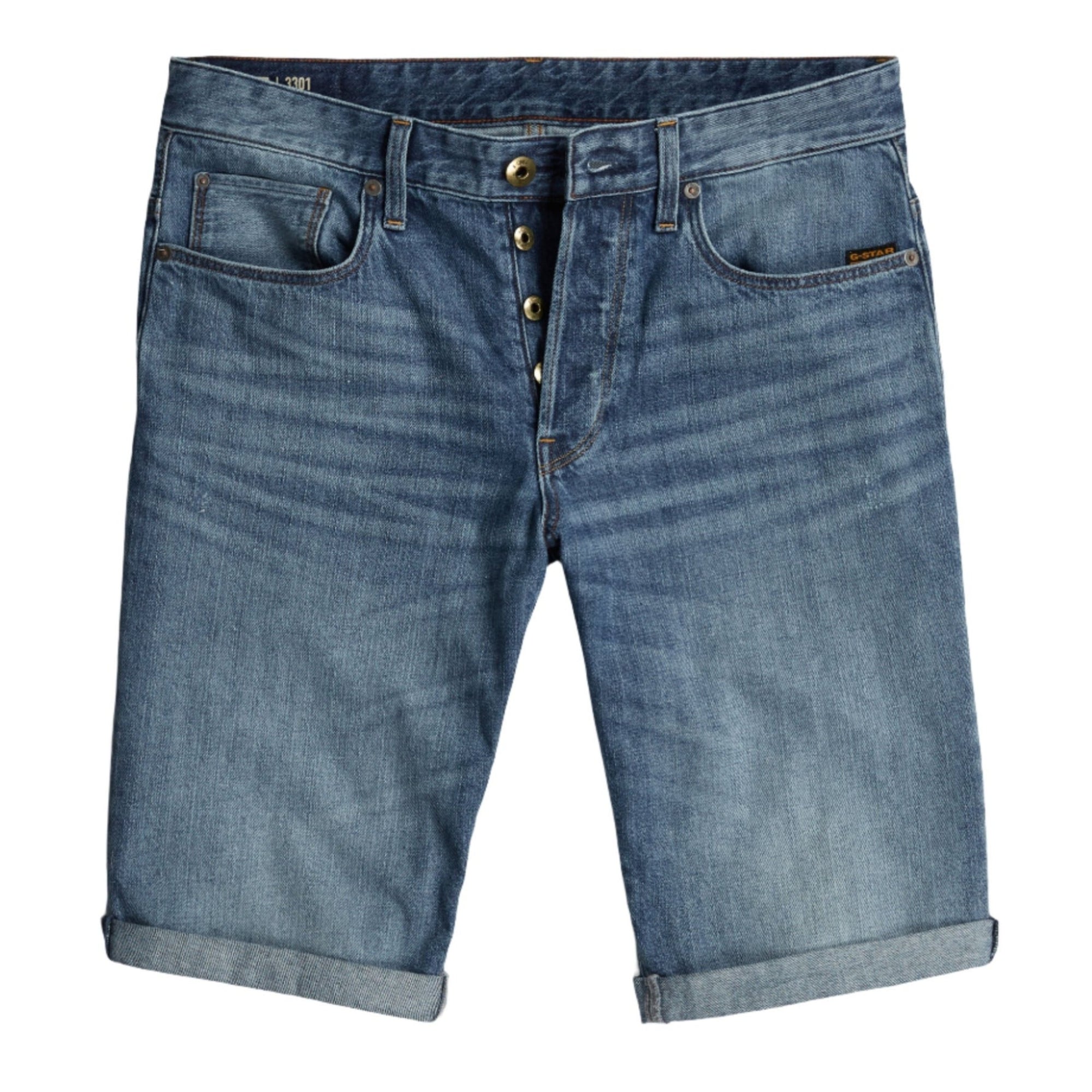 3301 Short - Medium Blue Aged