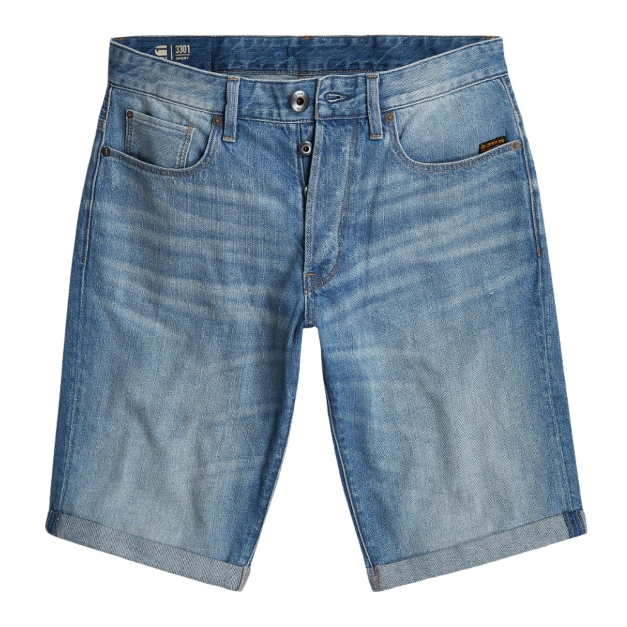 3301 Slim Short - Light Blue