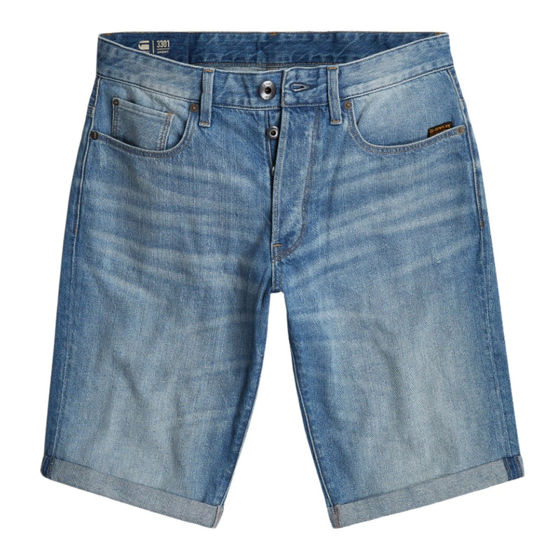 3301 Slim Short - Light Blue
