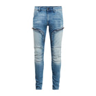Sun Faded Azurite Air Defence Zip Skinny Jeans