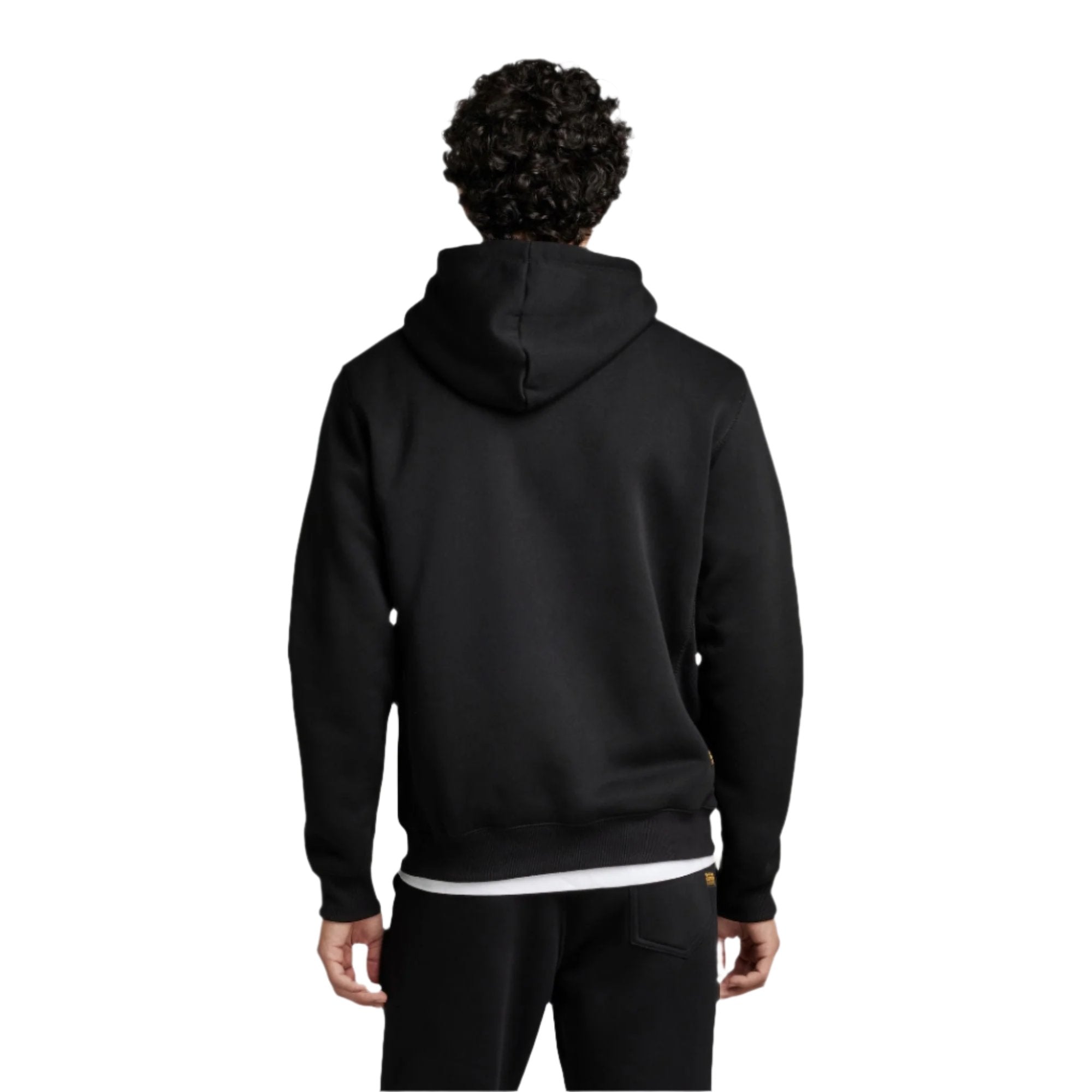 Premium Cored Hooded Sweater - Black
