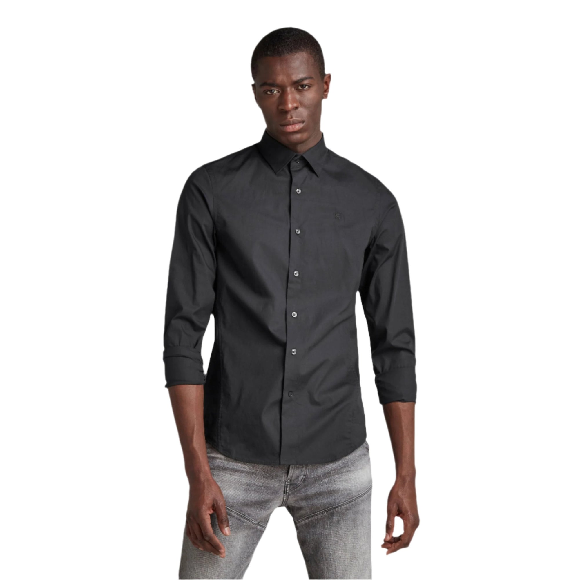 Dressed Super Slim Shirt - Dark Black