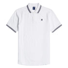 White Dunda Slim Stripe Polo