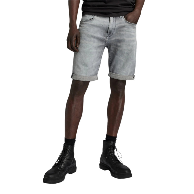Sun Faded Glacier Grey 3301 Slim Shorts