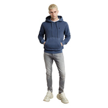 Dark Sea Blue Overdyed Hodded Sweater