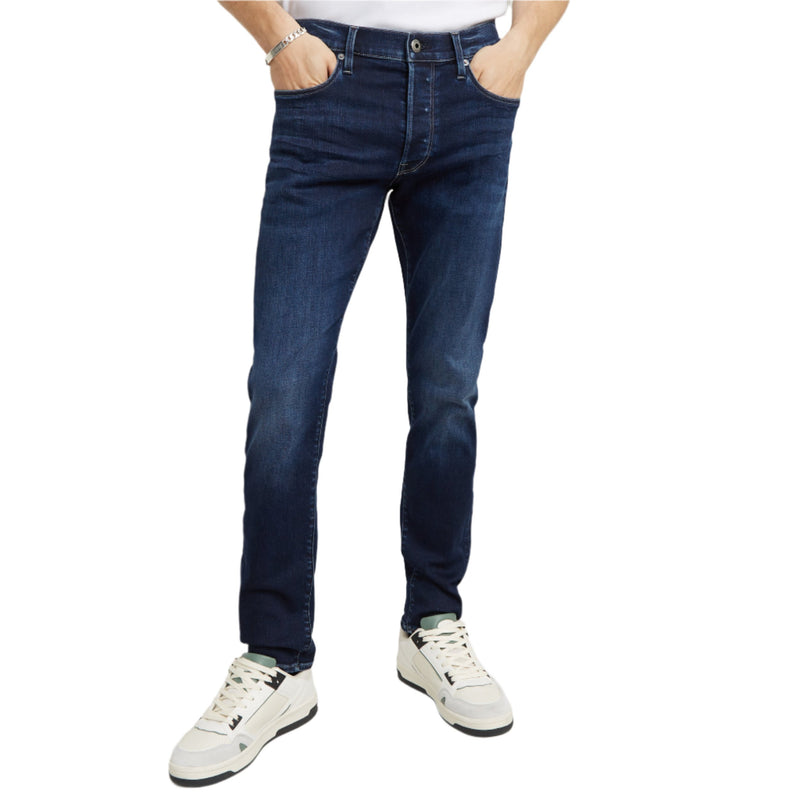 Dark Aged 3301 Slim Jeans