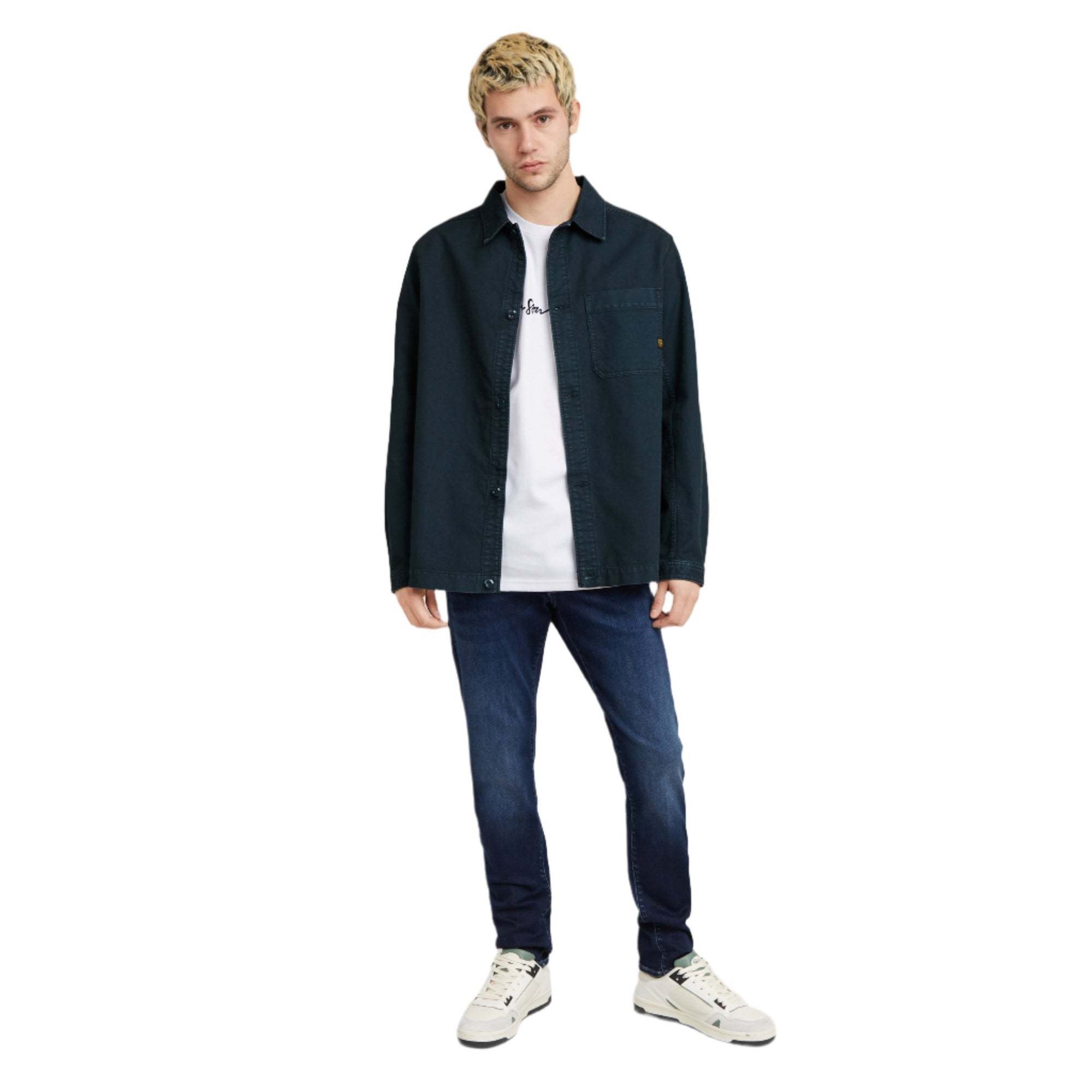 Dark Aged 3301 Slim Jeans