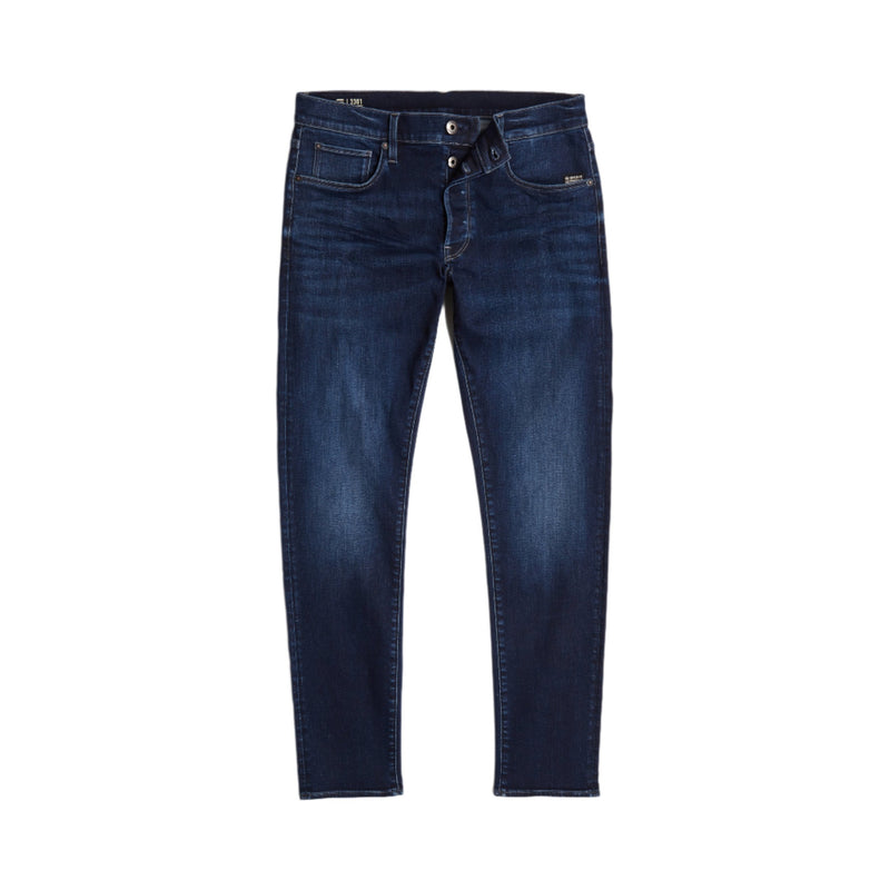 Dark Aged 3301 Slim Jeans