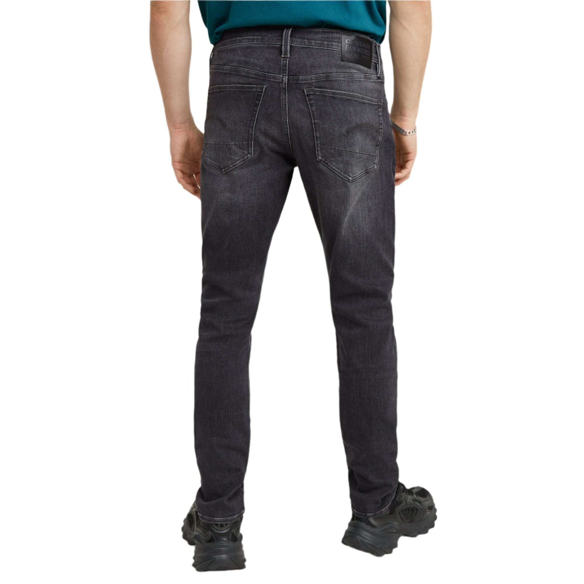 Faded Black Magnet 3301 Slim Jeans