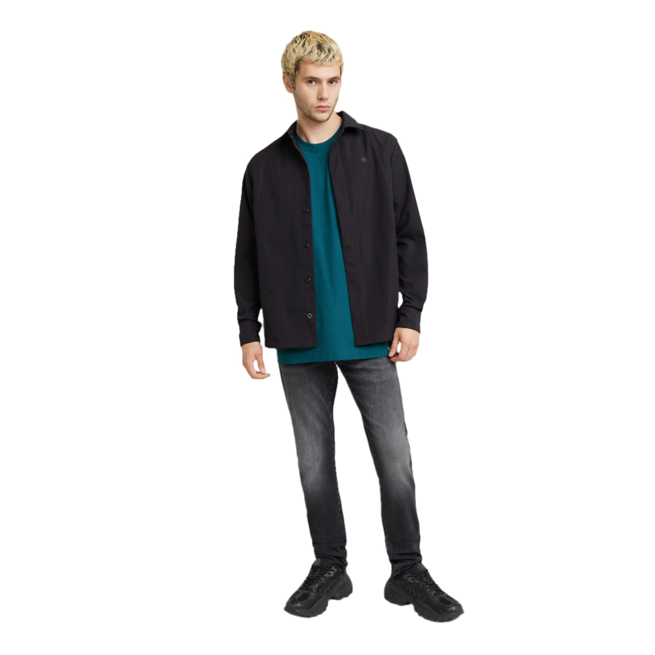 Faded Black Magnet 3301 Slim Jeans