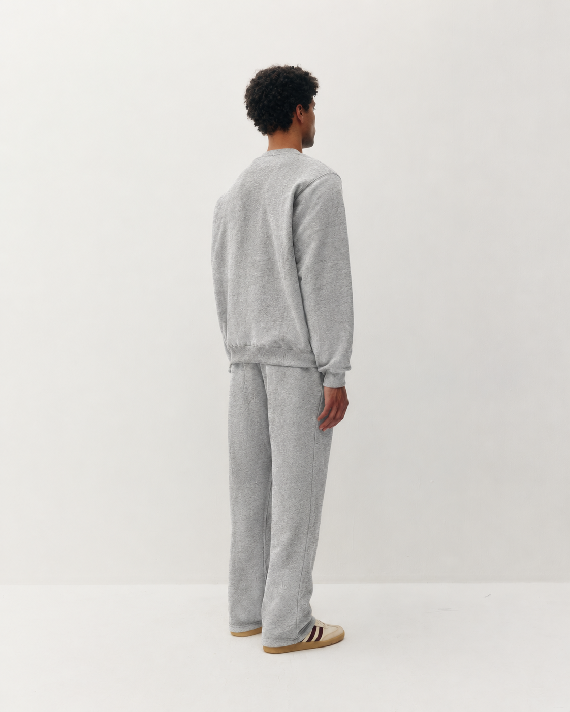 Essential Crew Sweatshirt - Heather Grey-6